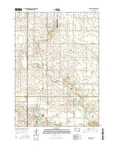 Sheffield Iowa Current topographic map, 1:24000 scale, 7.5 X 7.5 Minute, Year 2015