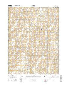 Shelby Iowa Current topographic map, 1:24000 scale, 7.5 X 7.5 Minute, Year 2015