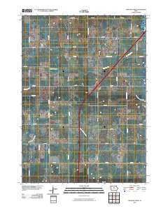 Sheldon Creek Iowa Historical topographic map, 1:24000 scale, 7.5 X 7.5 Minute, Year 2010