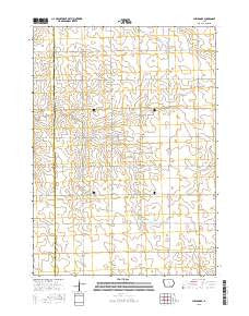 Sheldon SE Iowa Current topographic map, 1:24000 scale, 7.5 X 7.5 Minute, Year 2015