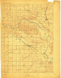 Shellsburg Iowa Historical topographic map, 1:62500 scale, 15 X 15 Minute, Year 1899