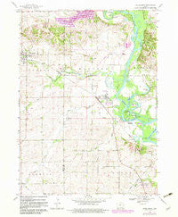 Shellsburg Iowa Historical topographic map, 1:24000 scale, 7.5 X 7.5 Minute, Year 1968