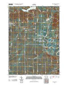 Shellsburg Iowa Historical topographic map, 1:24000 scale, 7.5 X 7.5 Minute, Year 2010