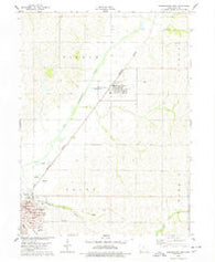 Shenandoah East Iowa Historical topographic map, 1:24000 scale, 7.5 X 7.5 Minute, Year 1978