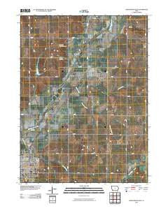 Shenandoah East Iowa Historical topographic map, 1:24000 scale, 7.5 X 7.5 Minute, Year 2010