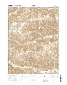 Sheridan Iowa Current topographic map, 1:24000 scale, 7.5 X 7.5 Minute, Year 2015