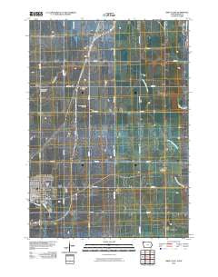 Sibley East Iowa Historical topographic map, 1:24000 scale, 7.5 X 7.5 Minute, Year 2010