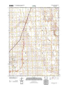 Sibley East Iowa Historical topographic map, 1:24000 scale, 7.5 X 7.5 Minute, Year 2013