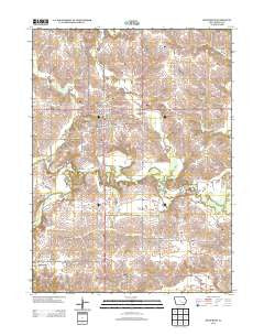 Sigourney Iowa Historical topographic map, 1:24000 scale, 7.5 X 7.5 Minute, Year 2013