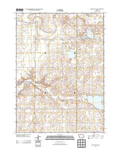 Silver Lake Iowa Historical topographic map, 1:24000 scale, 7.5 X 7.5 Minute, Year 2013