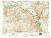 Sioux City Iowa Historical topographic map, 1:250000 scale, 1 X 2 Degree, Year 1955