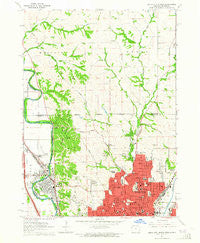 Sioux City North Iowa Historical topographic map, 1:24000 scale, 7.5 X 7.5 Minute, Year 1963
