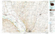 Sioux City North Iowa Historical topographic map, 1:100000 scale, 30 X 60 Minute, Year 1986