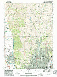 Sioux City North Iowa Historical topographic map, 1:24000 scale, 7.5 X 7.5 Minute, Year 1994