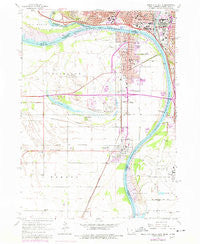 Sioux City South Iowa Historical topographic map, 1:24000 scale, 7.5 X 7.5 Minute, Year 1963