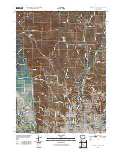 Sioux City North Iowa Historical topographic map, 1:24000 scale, 7.5 X 7.5 Minute, Year 2010