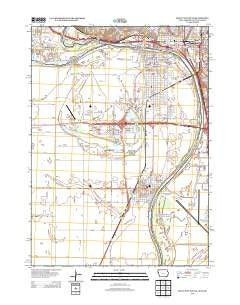 Sioux City South Iowa Historical topographic map, 1:24000 scale, 7.5 X 7.5 Minute, Year 2013