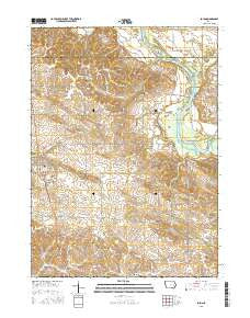 Solon Iowa Current topographic map, 1:24000 scale, 7.5 X 7.5 Minute, Year 2015