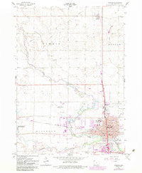 Spencer Iowa Historical topographic map, 1:24000 scale, 7.5 X 7.5 Minute, Year 1966
