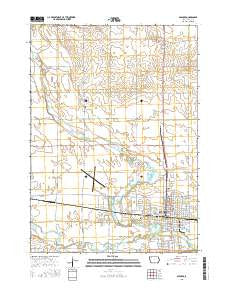 Spencer Iowa Current topographic map, 1:24000 scale, 7.5 X 7.5 Minute, Year 2015