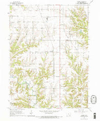 Sperry Iowa Historical topographic map, 1:24000 scale, 7.5 X 7.5 Minute, Year 1964