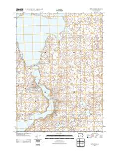 Spirit Lake Iowa Historical topographic map, 1:24000 scale, 7.5 X 7.5 Minute, Year 2013