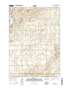 Spirit Lake SE Iowa Current topographic map, 1:24000 scale, 7.5 X 7.5 Minute, Year 2015