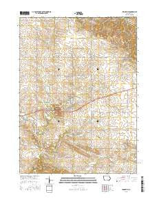 Springville Iowa Current topographic map, 1:24000 scale, 7.5 X 7.5 Minute, Year 2015