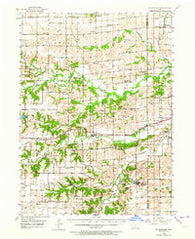 St. Charles Iowa Historical topographic map, 1:62500 scale, 15 X 15 Minute, Year 1951