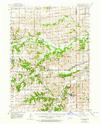 St. Charles Iowa Historical topographic map, 1:62500 scale, 15 X 15 Minute, Year 1951
