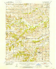St. Charles Iowa Historical topographic map, 1:62500 scale, 15 X 15 Minute, Year 1951