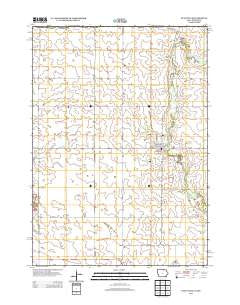 Stacyville Iowa Historical topographic map, 1:24000 scale, 7.5 X 7.5 Minute, Year 2013
