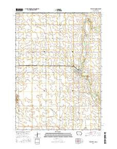 Stacyville Iowa Current topographic map, 1:24000 scale, 7.5 X 7.5 Minute, Year 2015