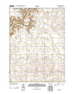 Stanhope Iowa Historical topographic map, 1:24000 scale, 7.5 X 7.5 Minute, Year 2013