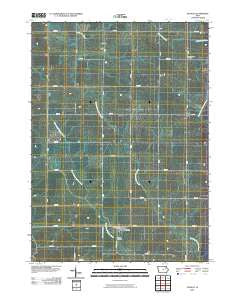 Stanley Iowa Historical topographic map, 1:24000 scale, 7.5 X 7.5 Minute, Year 2010