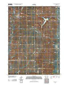 Stanton Iowa Historical topographic map, 1:24000 scale, 7.5 X 7.5 Minute, Year 2010