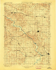Stanwood Iowa Historical topographic map, 1:125000 scale, 30 X 30 Minute, Year 1901