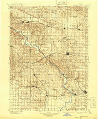Stanwood Iowa Historical topographic map, 1:125000 scale, 30 X 30 Minute, Year 1901