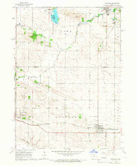 Stanwood Iowa Historical topographic map, 1:24000 scale, 7.5 X 7.5 Minute, Year 1965