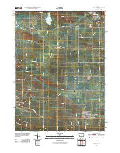 Stanwood Iowa Historical topographic map, 1:24000 scale, 7.5 X 7.5 Minute, Year 2010