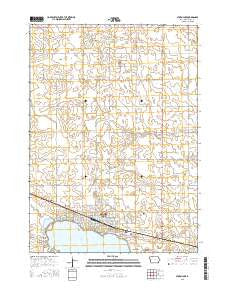 Storm Lake Iowa Current topographic map, 1:24000 scale, 7.5 X 7.5 Minute, Year 2015