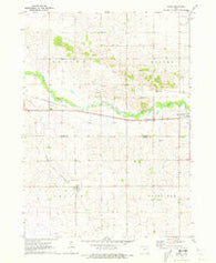 Stout Iowa Historical topographic map, 1:24000 scale, 7.5 X 7.5 Minute, Year 1971