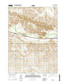 Stout Iowa Current topographic map, 1:24000 scale, 7.5 X 7.5 Minute, Year 2015