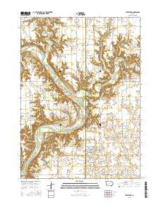Stratford Iowa Current topographic map, 1:24000 scale, 7.5 X 7.5 Minute, Year 2015