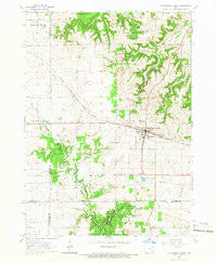 Strawberry Point Iowa Historical topographic map, 1:24000 scale, 7.5 X 7.5 Minute, Year 1965