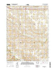 Stuart South Iowa Current topographic map, 1:24000 scale, 7.5 X 7.5 Minute, Year 2015