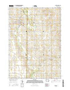 Sumner Iowa Current topographic map, 1:24000 scale, 7.5 X 7.5 Minute, Year 2015