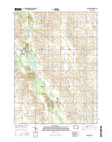 Sumner SW Iowa Current topographic map, 1:24000 scale, 7.5 X 7.5 Minute, Year 2015