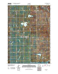 Superior Iowa Historical topographic map, 1:24000 scale, 7.5 X 7.5 Minute, Year 2010
