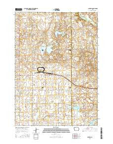 Superior Iowa Current topographic map, 1:24000 scale, 7.5 X 7.5 Minute, Year 2015